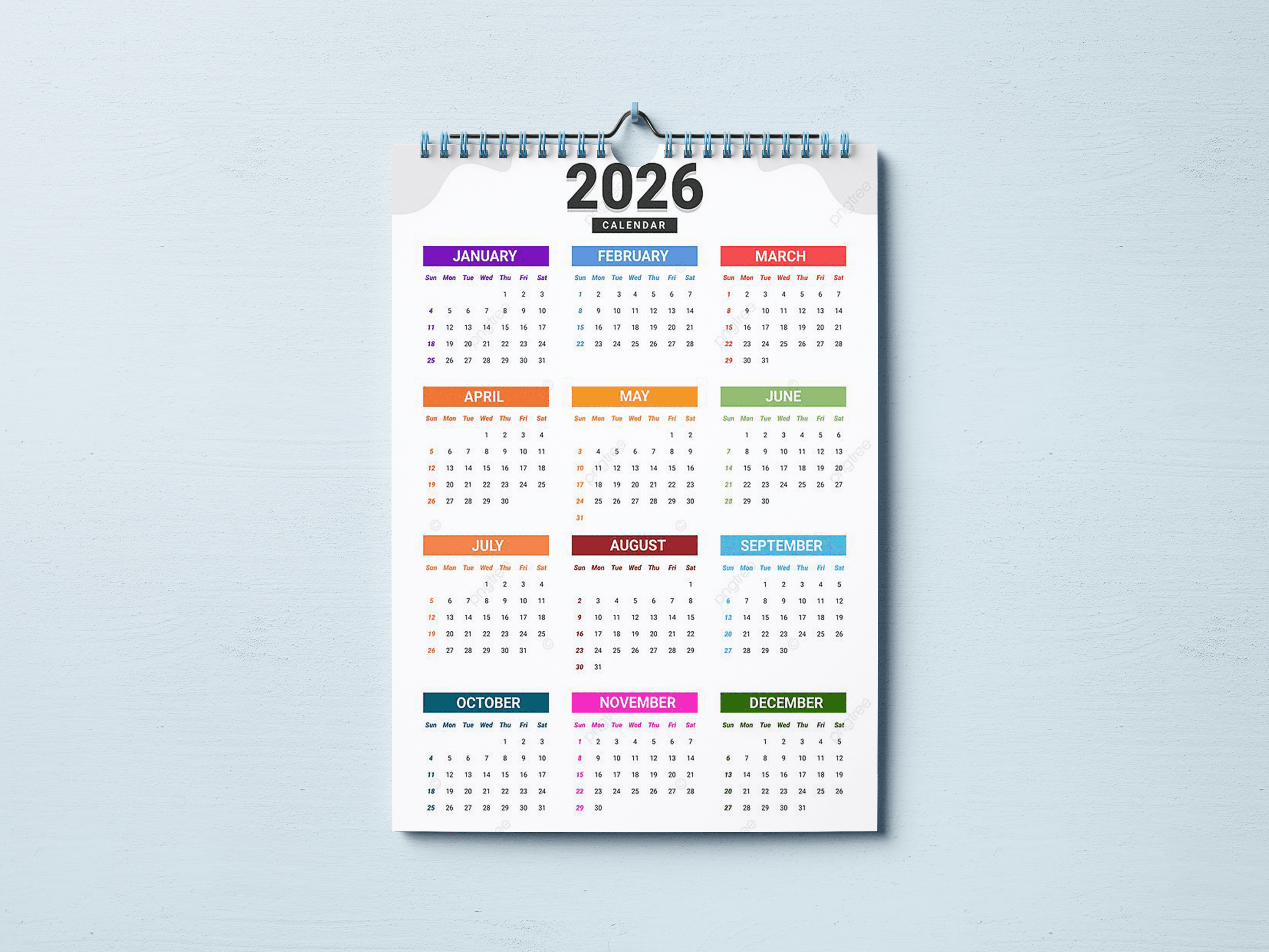 A2  Wall Calendar thumbnail 2