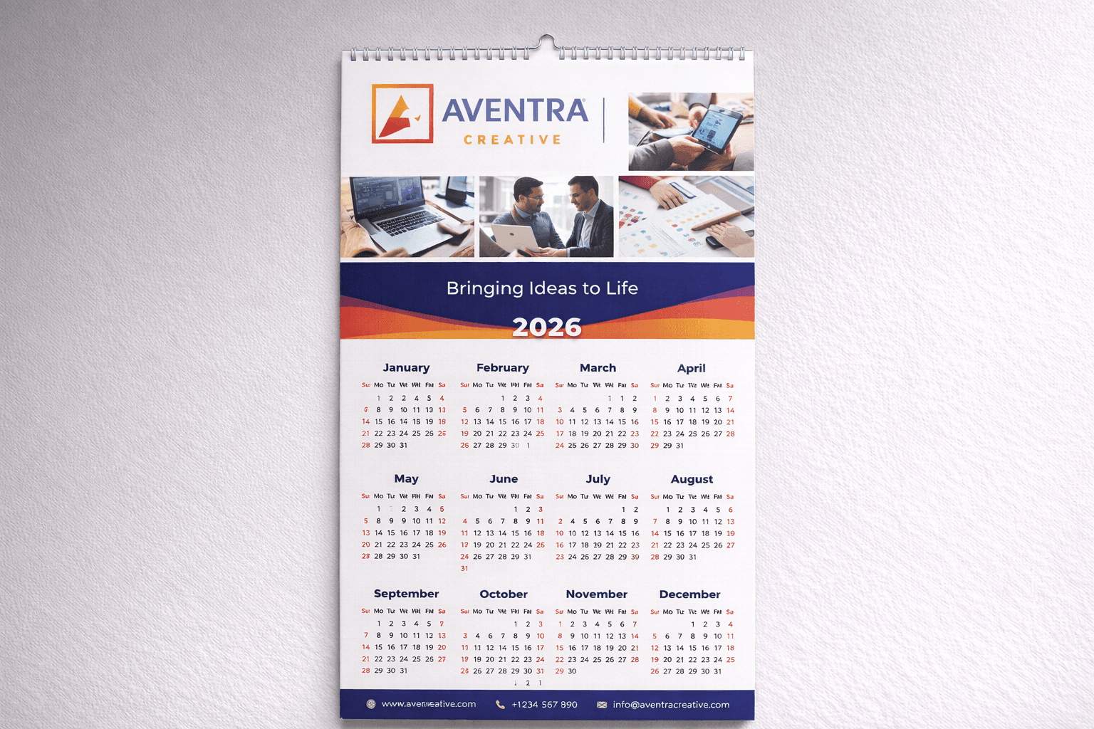A3 Wall Calendar thumbnail 2
