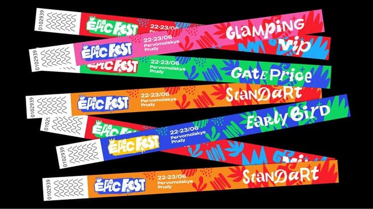 Printed paper event wristbands