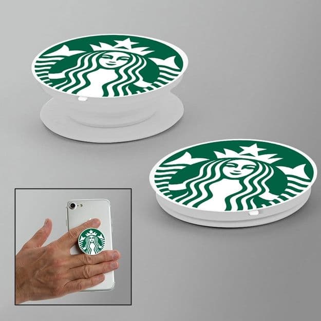 Branded ABS plastic phone grip pop socket