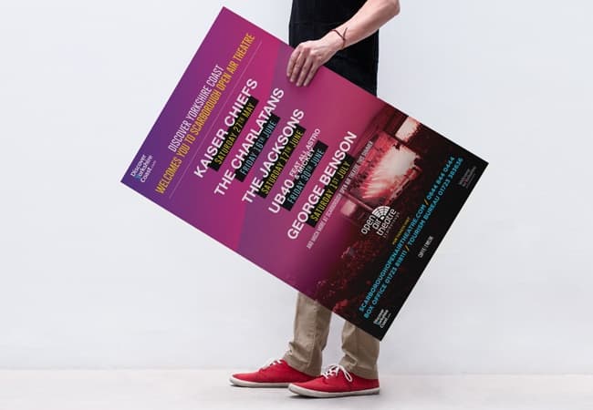 Large format A1 poster printed in full colour