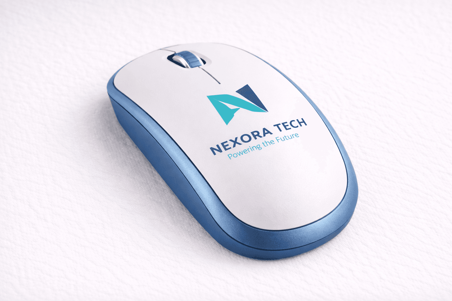 Computer mouse with branded logo