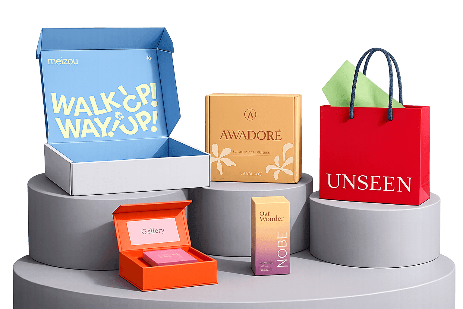 Custom printed packaging boxes produced by PrintPalash