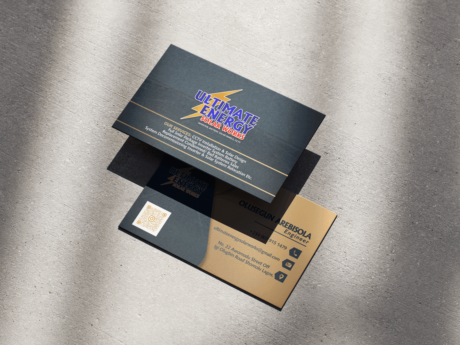 Stack of premium matte laminated business cards