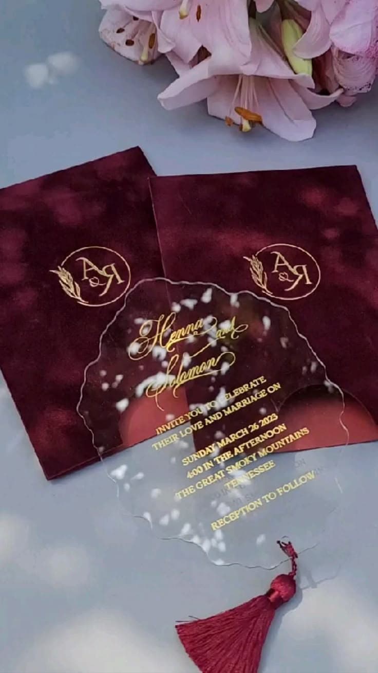 Acrylic Invitation